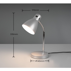 HARVEY SREBRNA LAMPA BIURKOWA R50731087 Reality Leuchten